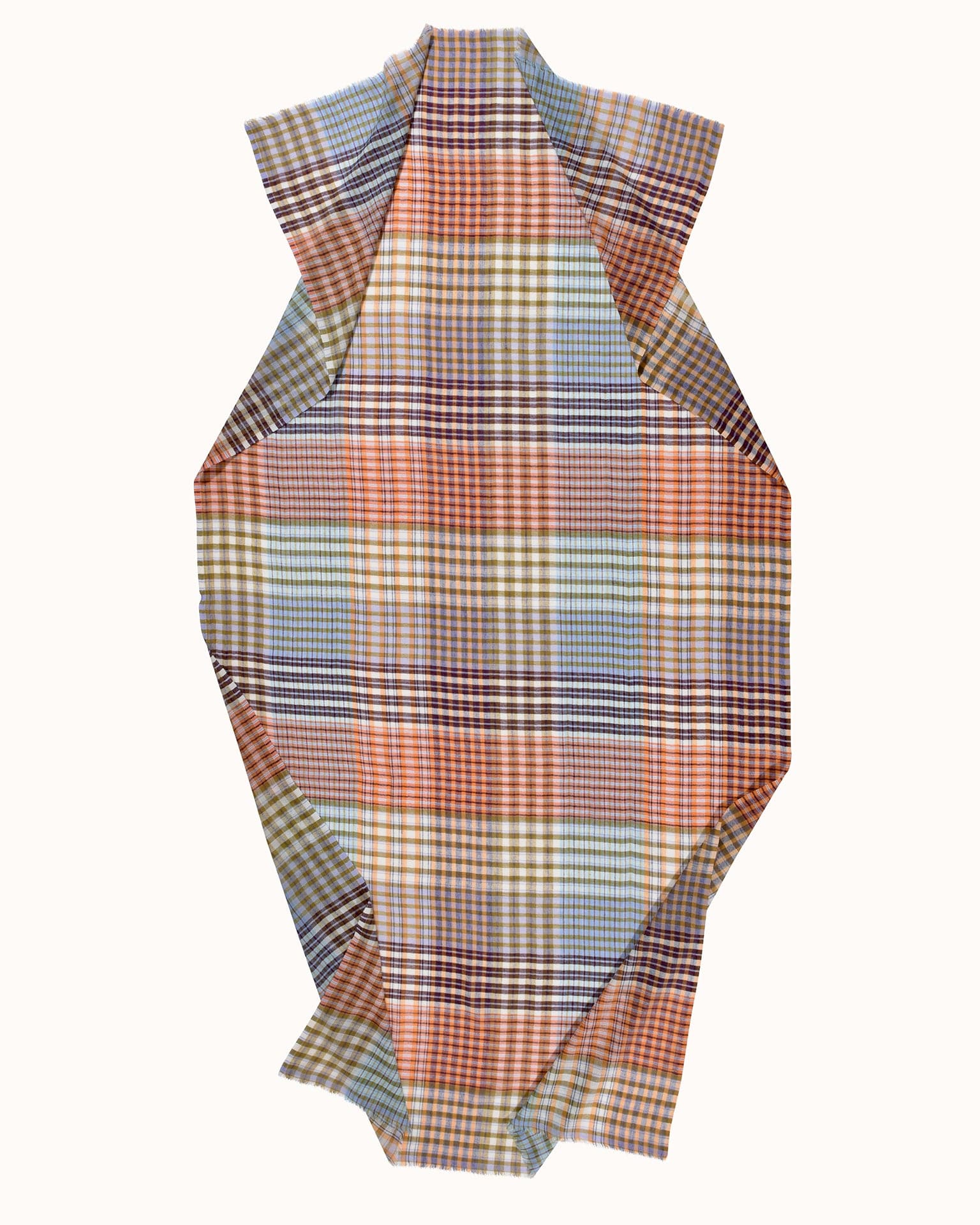 Varied Plaid Scarf in Pastel