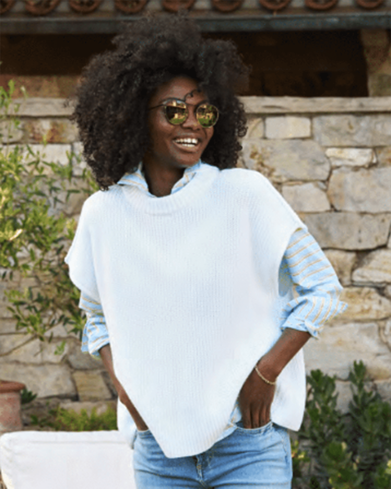 Montecito Vest in White