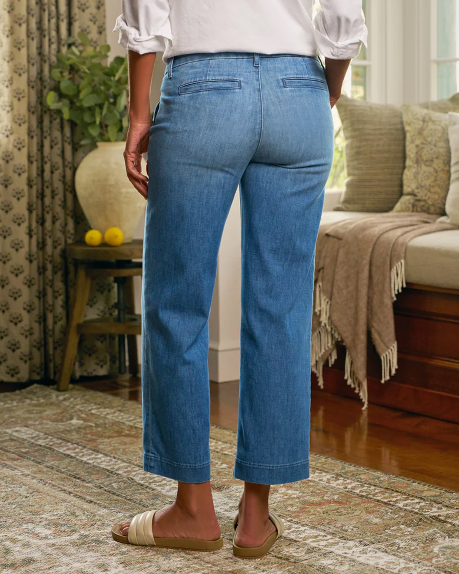 Westport Wide Leg Chino in 1968 Light Wash