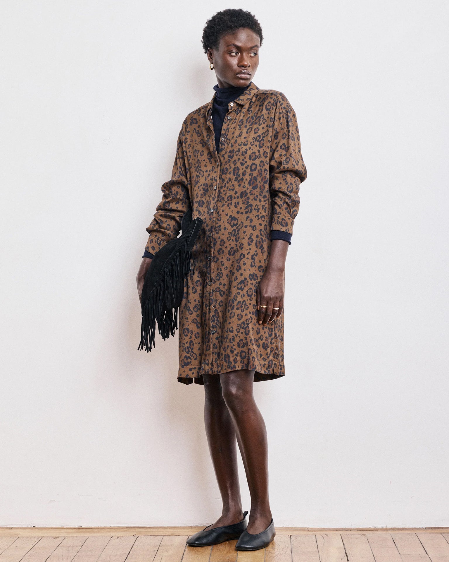 Ryle Shirtdress in Brown