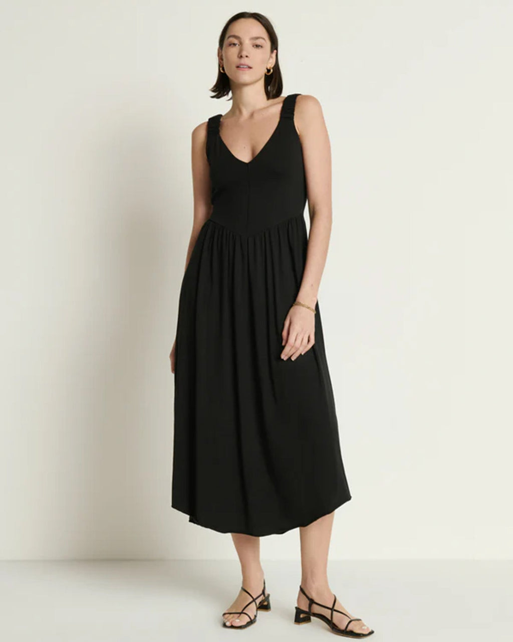 Celine Tank Dress in Jet Black