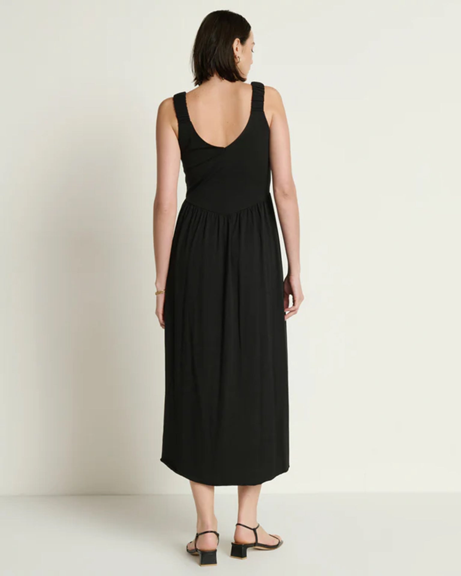 Celine Tank Dress in Jet Black