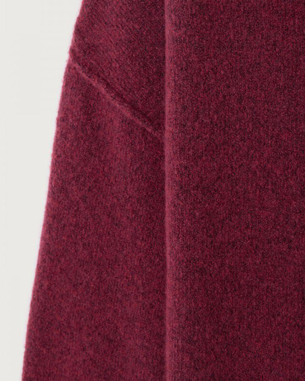 Damsville Wide Scoop Sweater in Raisin Chine
