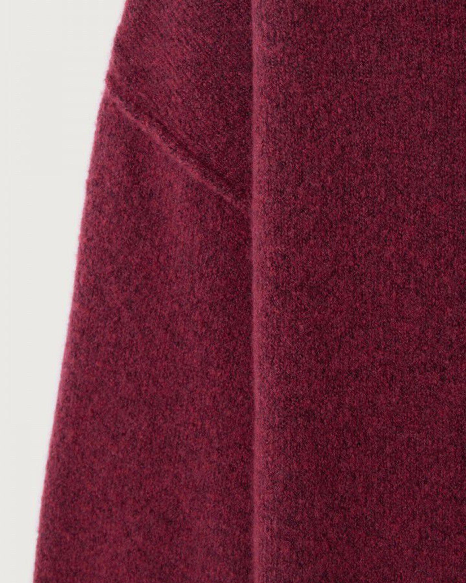 Damsville Wide Scoop Sweater in Raisin Chine