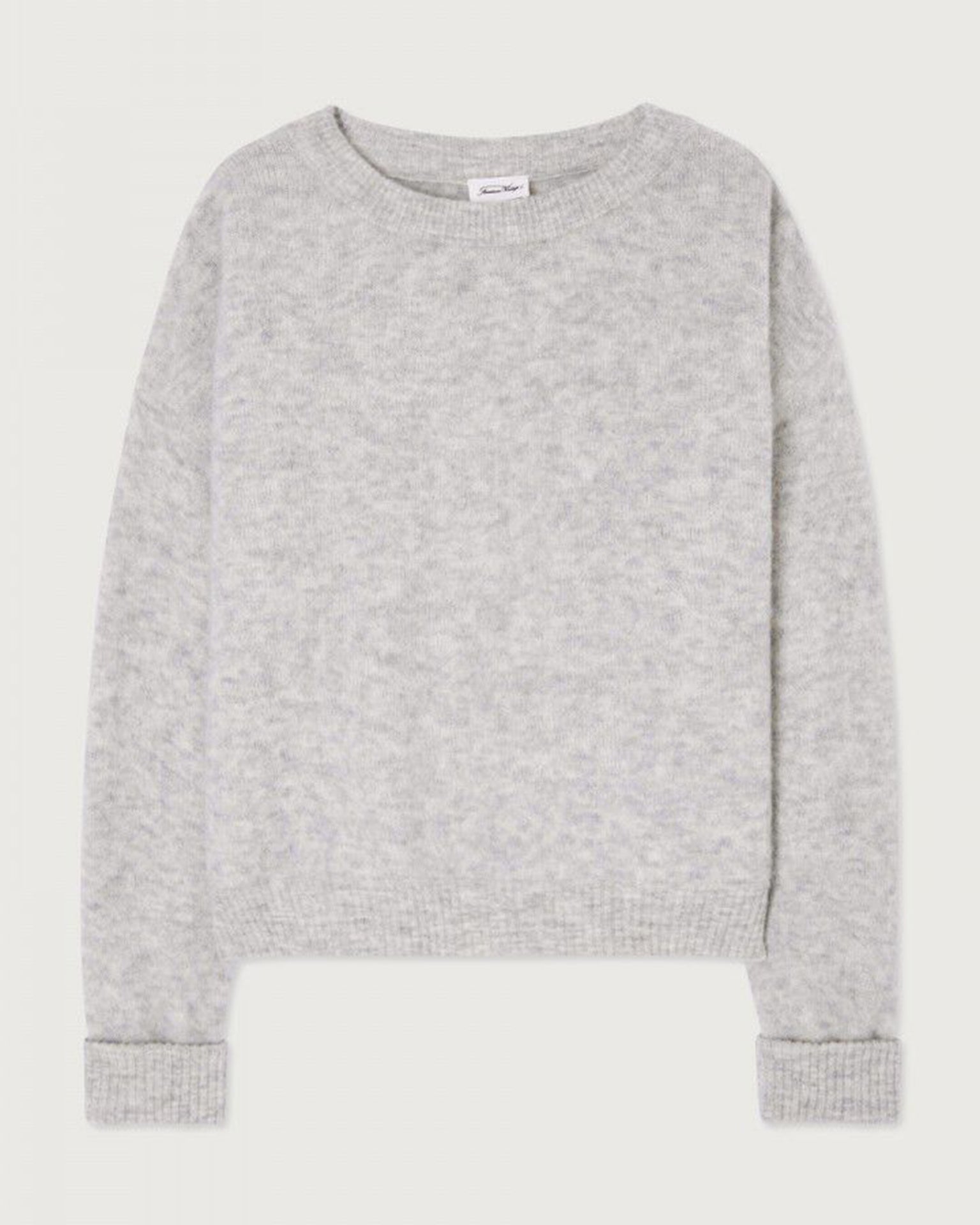 Vito Crewneck Sweater in Gris Clair Chine