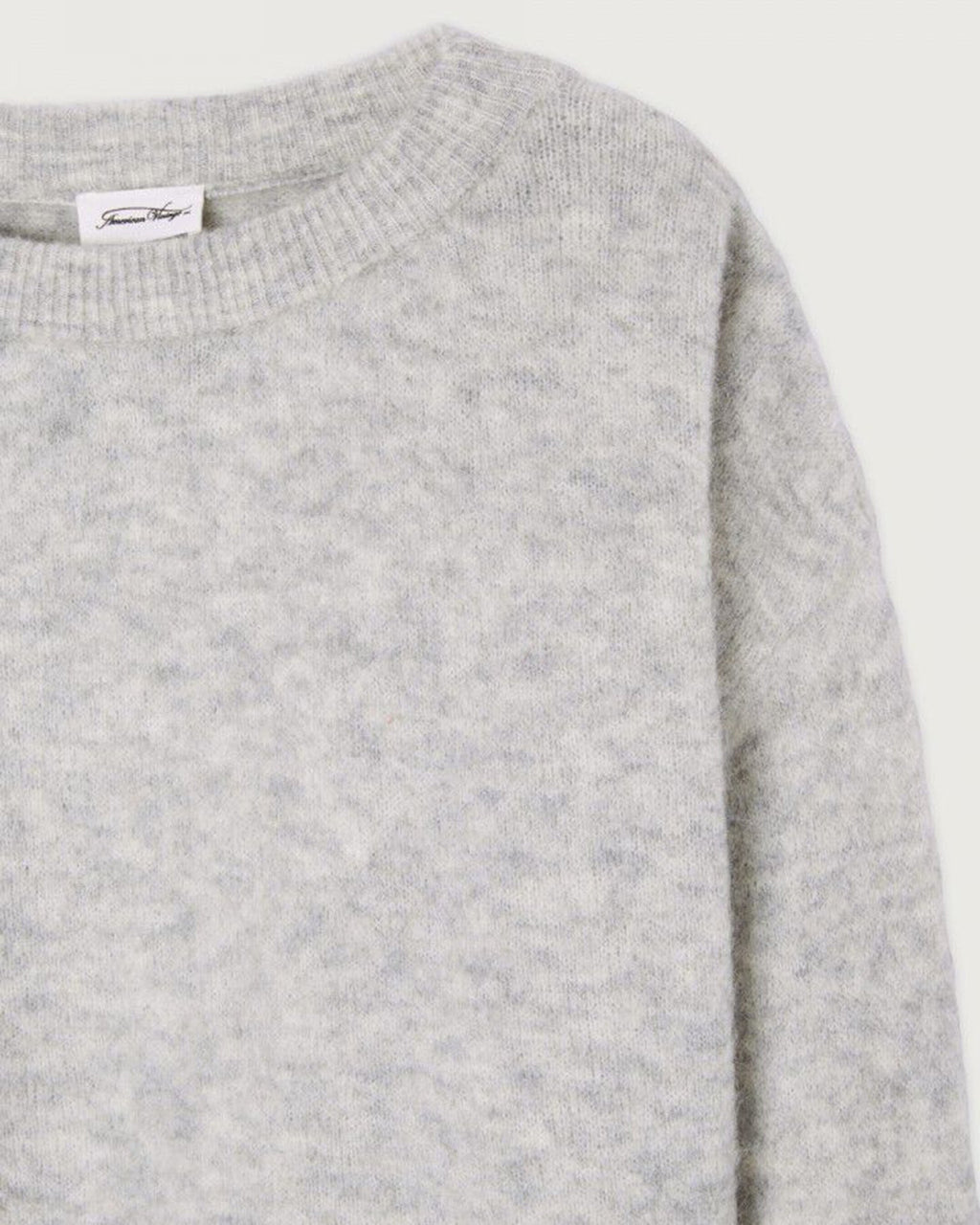 Vito Crewneck Sweater in Gris Clair Chine
