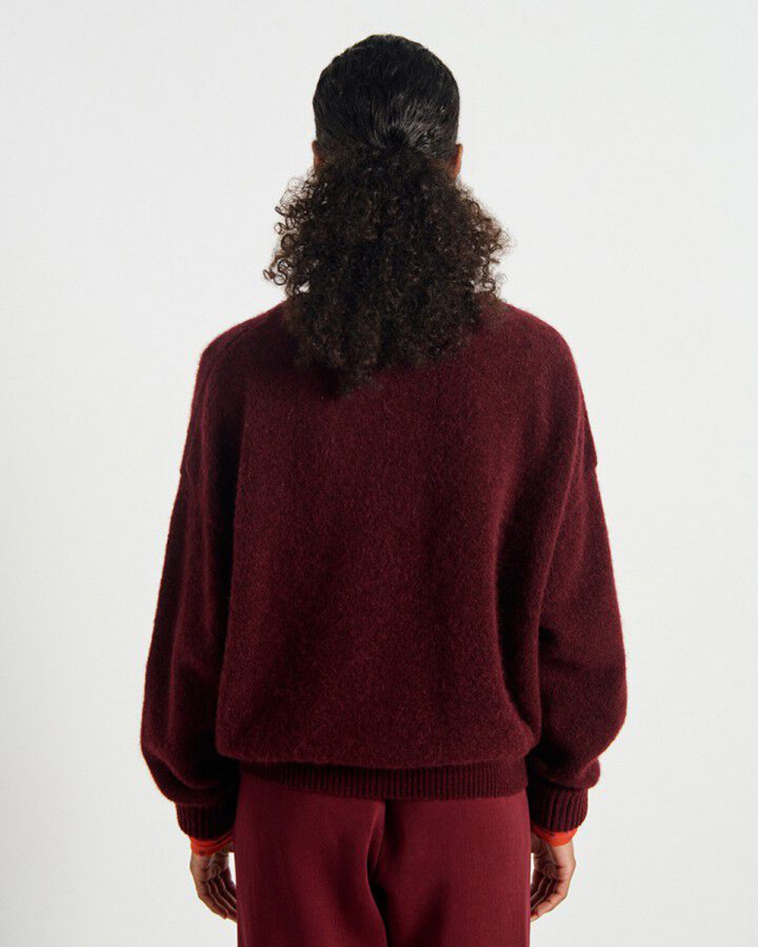 Vito Crewneck Sweater in Grenat Chine