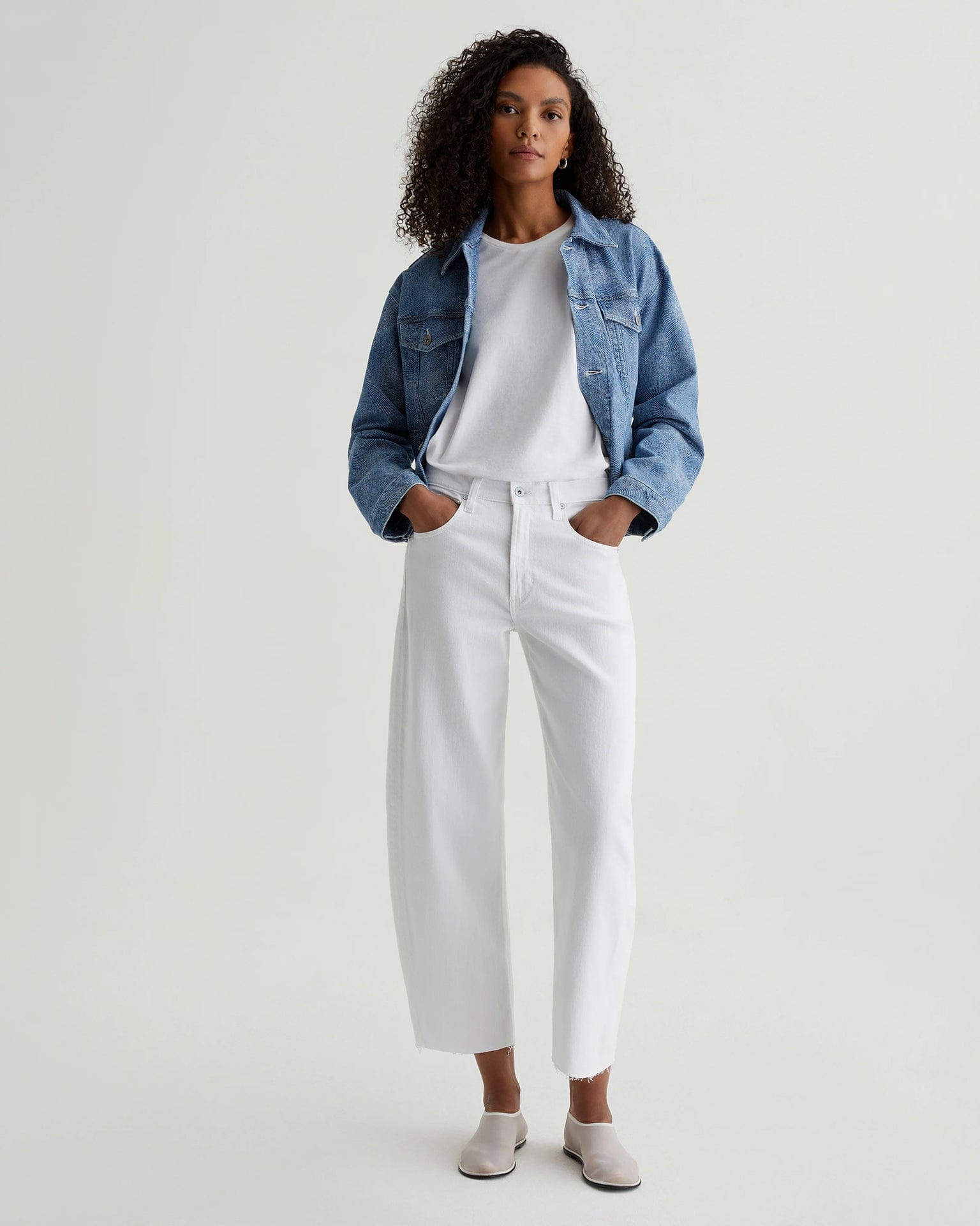 Hattie Crop in Gallery White