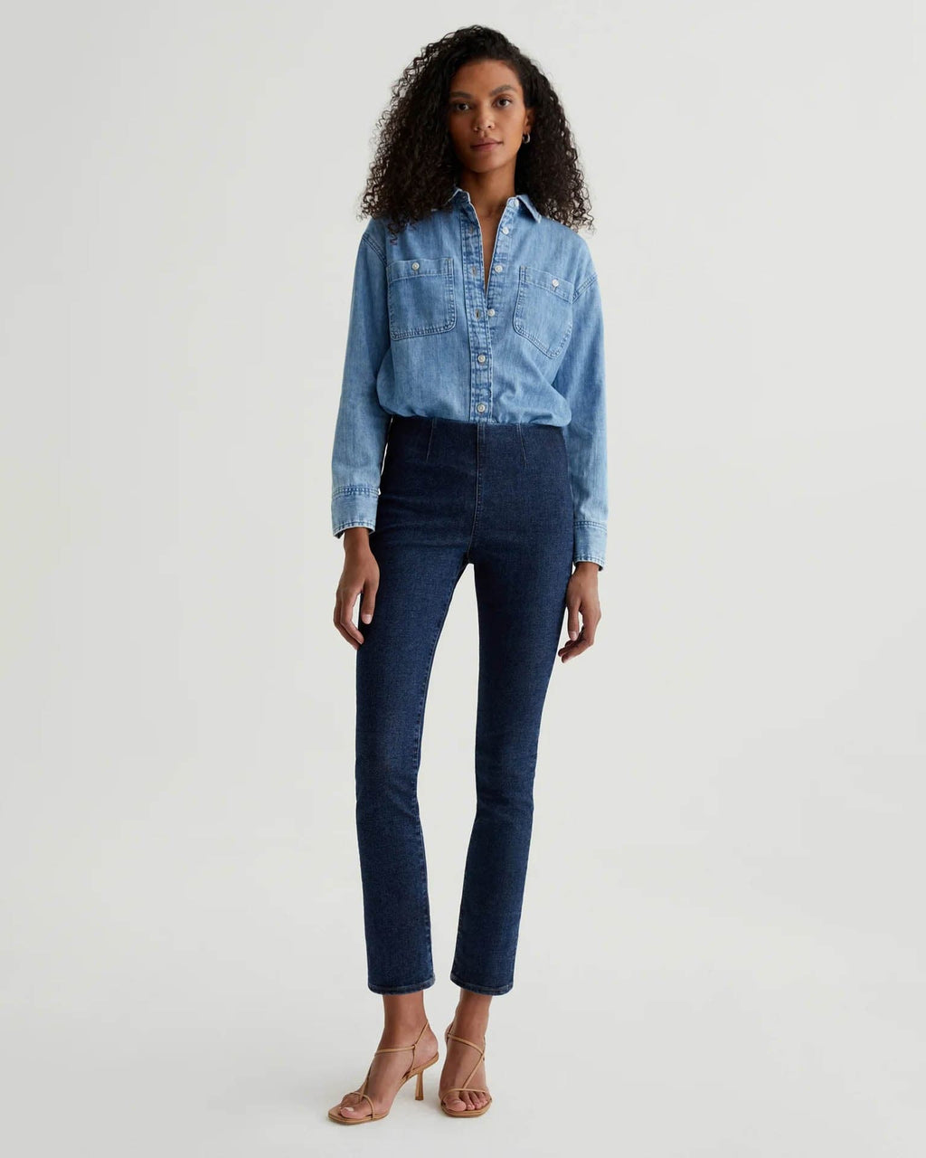 Mari Crop Pull On in Hyacinth