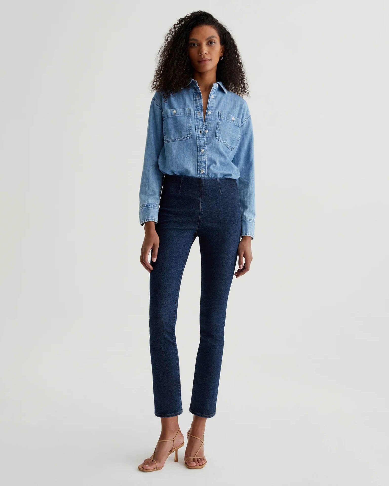 Mari Crop Pull On in Hyacinth