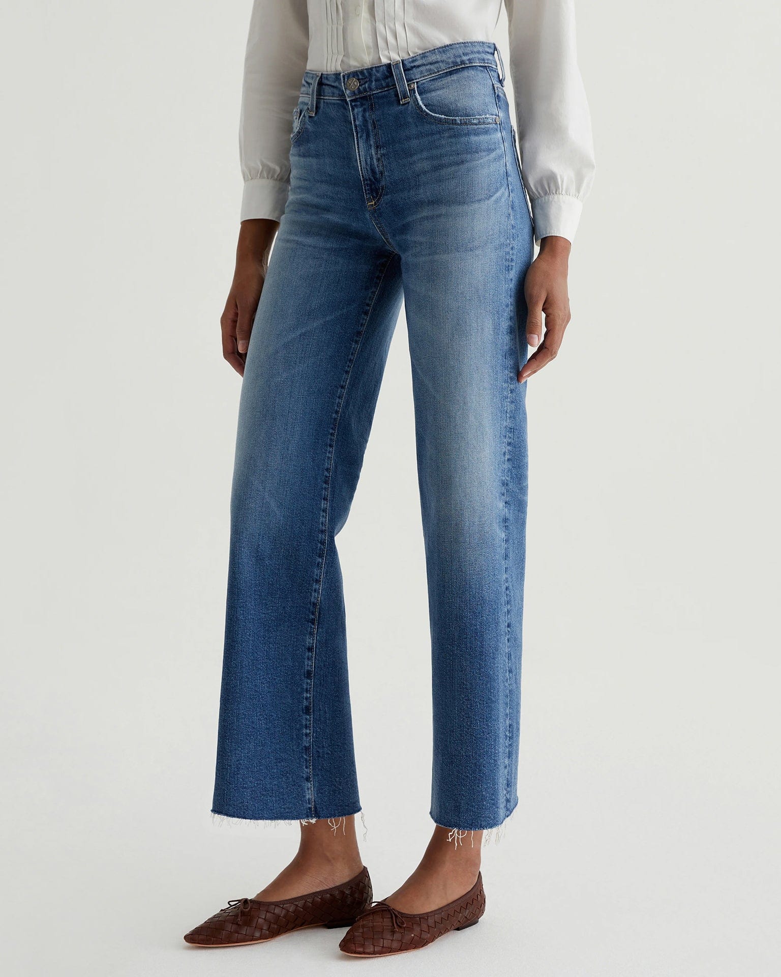 Saige Wide Leg Crop in 16Ys Postcard