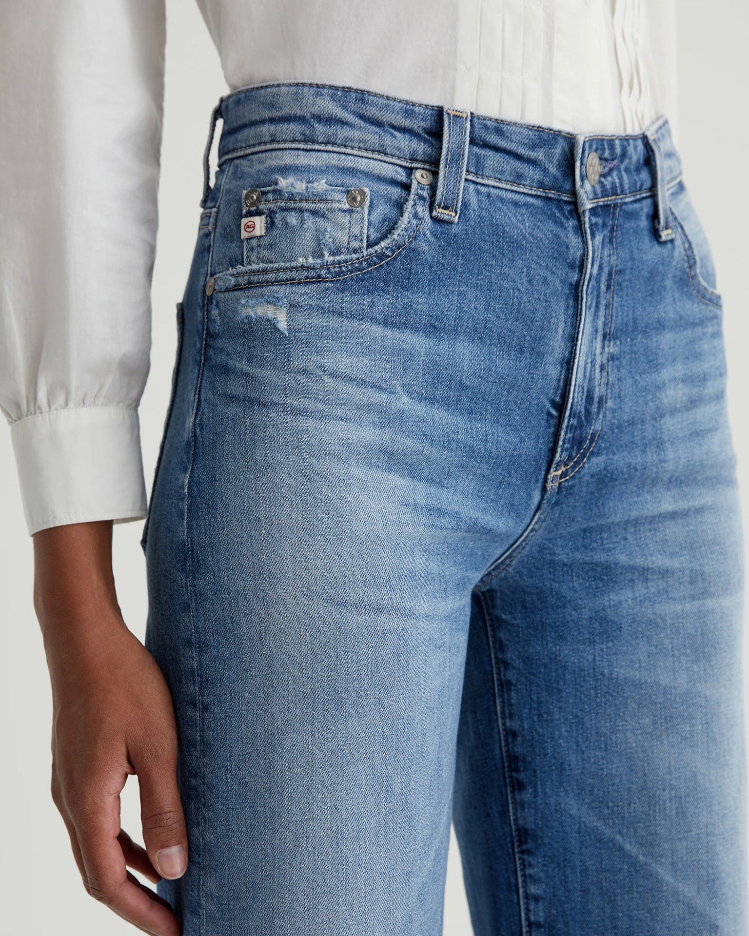 Saige Wide Leg Crop in 16Ys Postcard