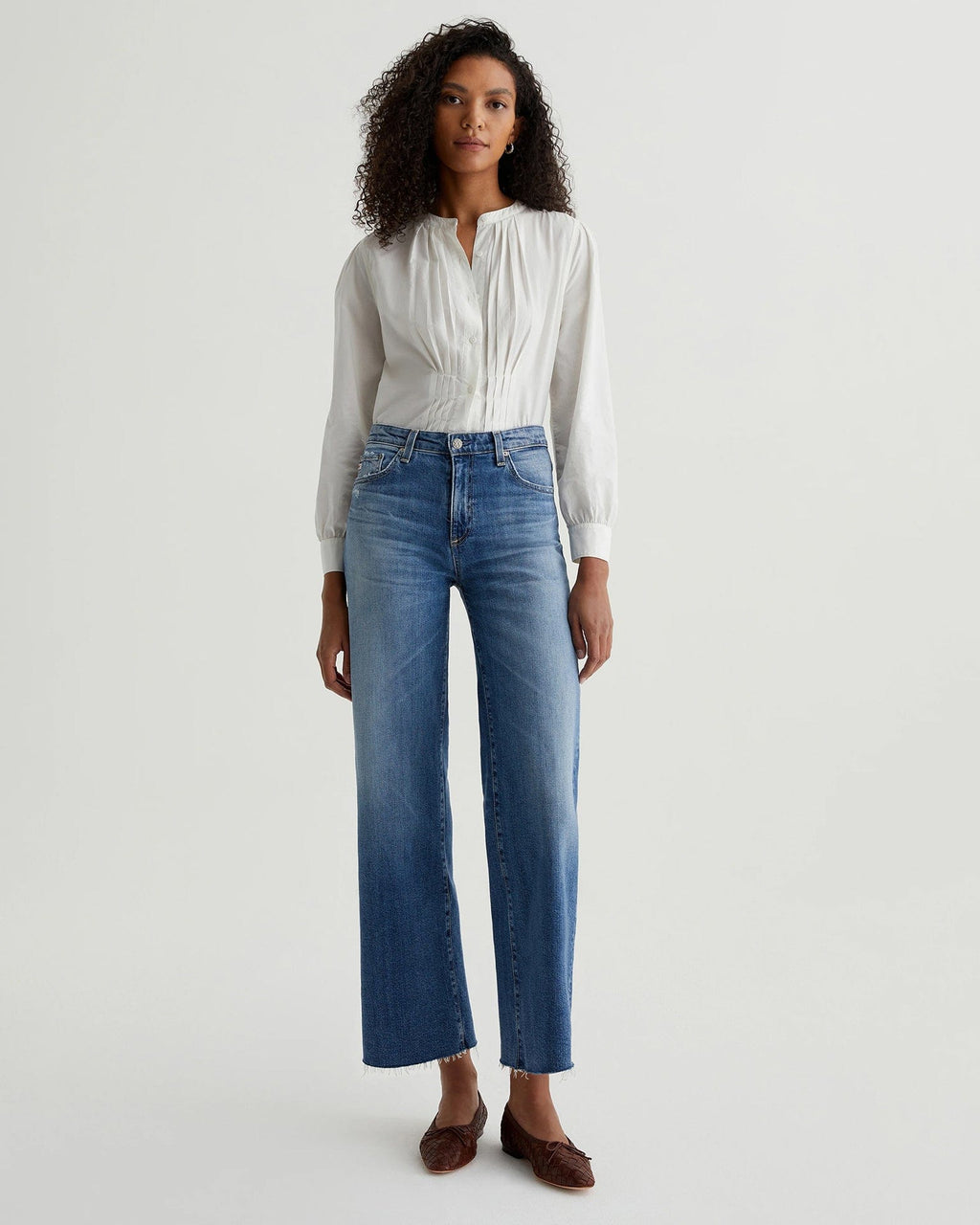 Saige Wide Leg Crop in 16Ys Postcard
