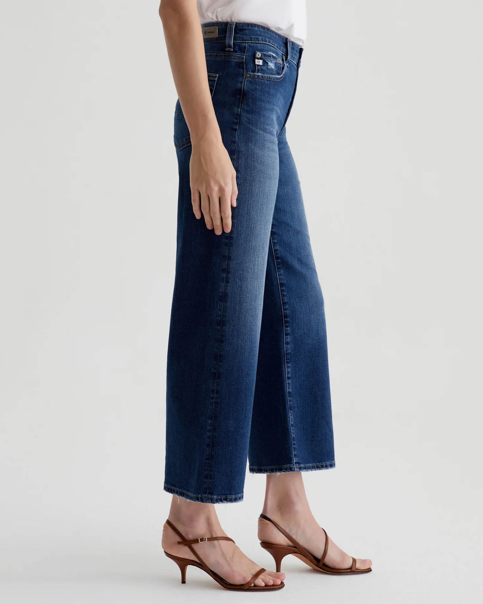 Saige Wide Leg Crop in 7Ys La Jolla