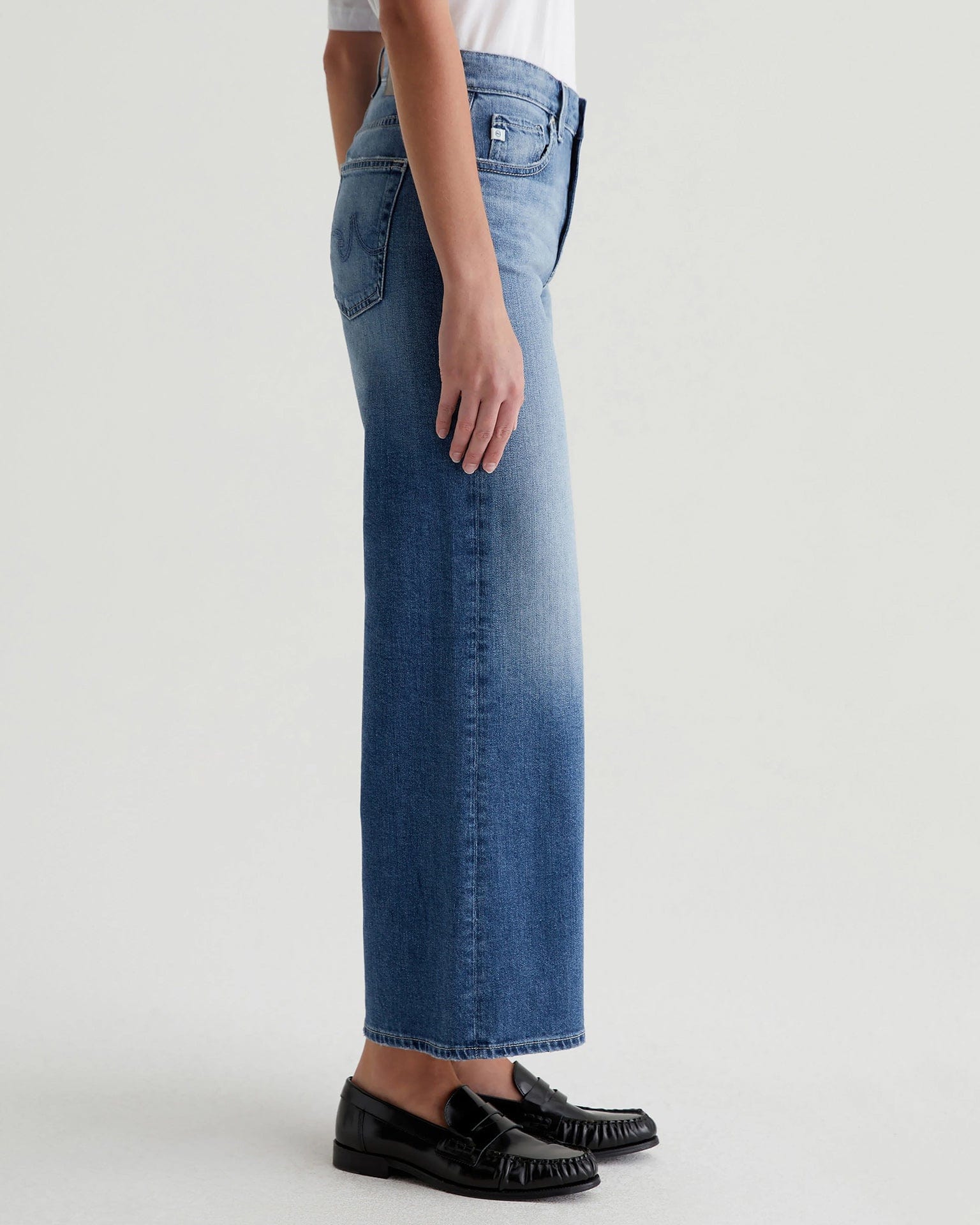 Saige Wide Leg Crop in Bell Canyon