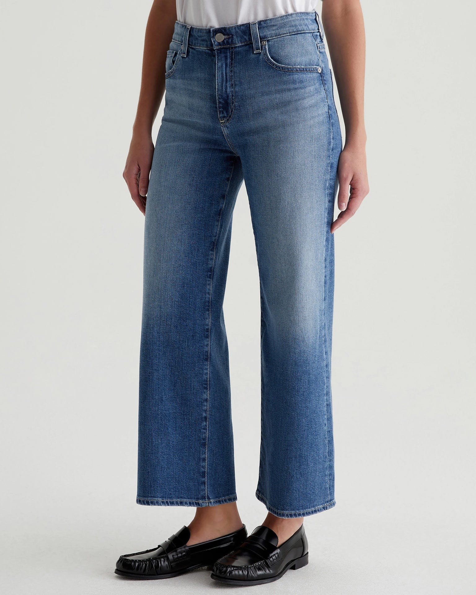Saige Wide Leg Crop in Bell Canyon