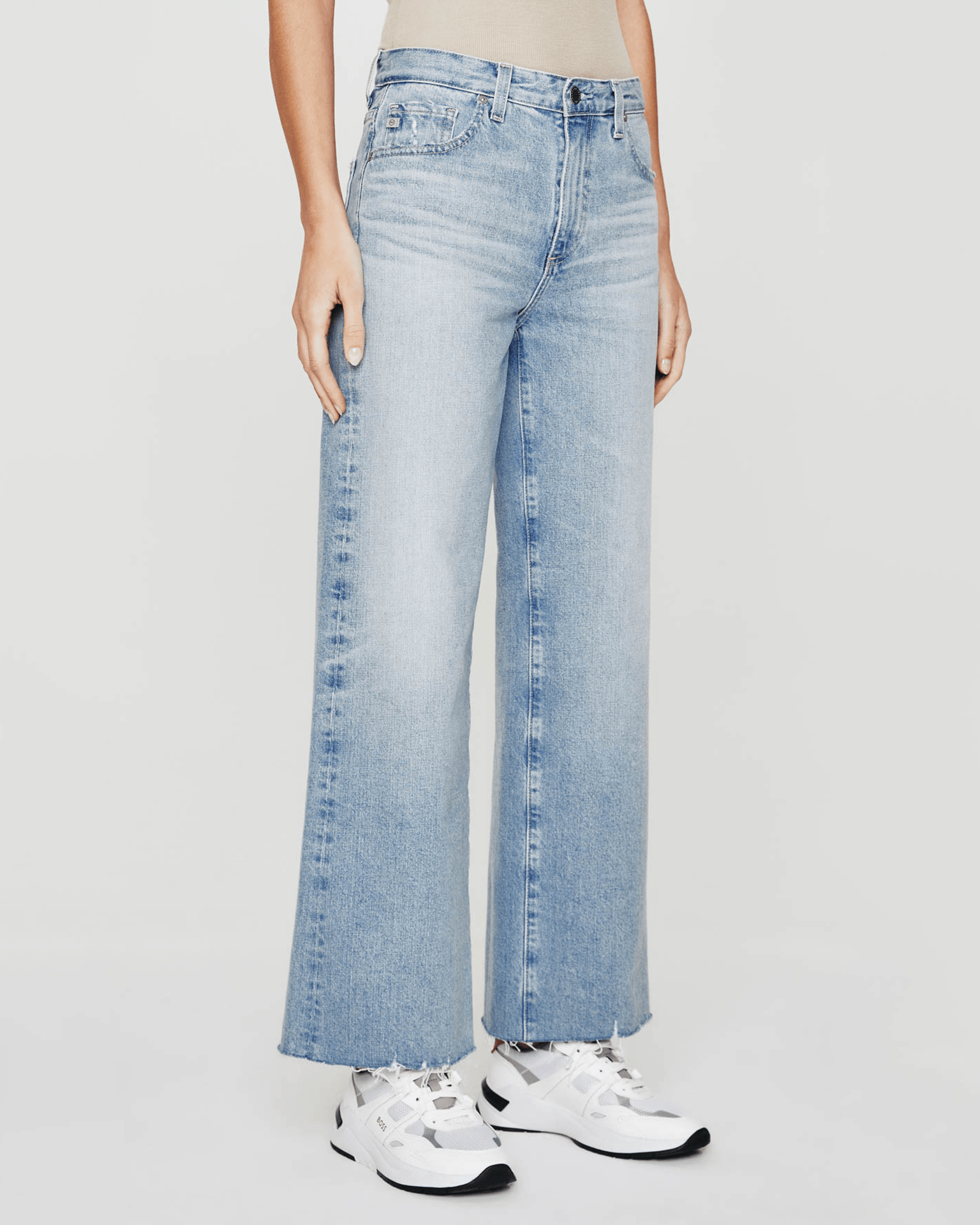 Saige Wide Leg Crop in Chateau