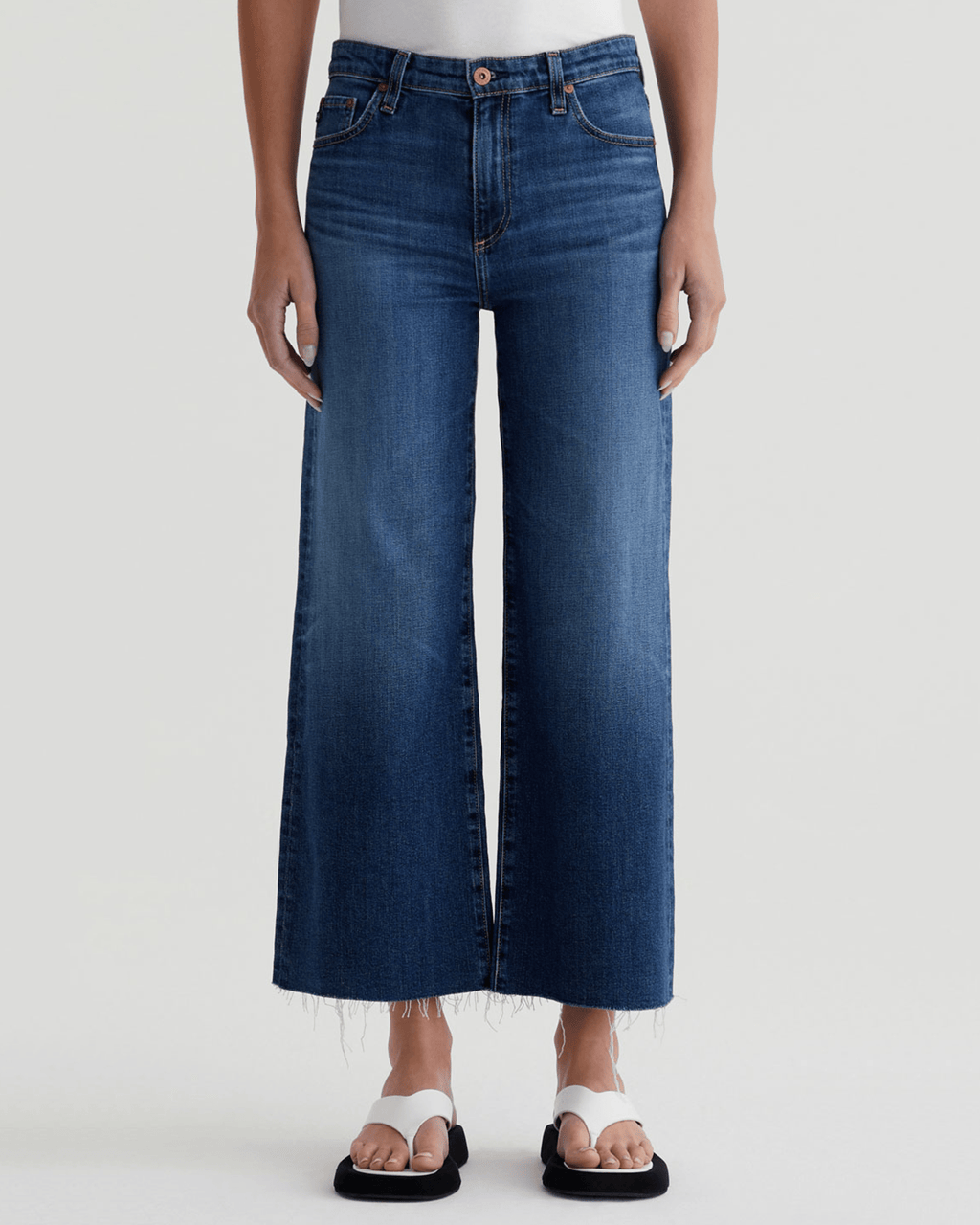 Saige Wide Leg Crop in Plume