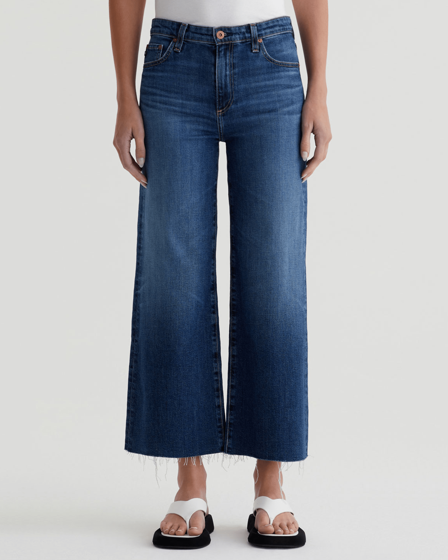 Saige Wide Leg Crop in Plume