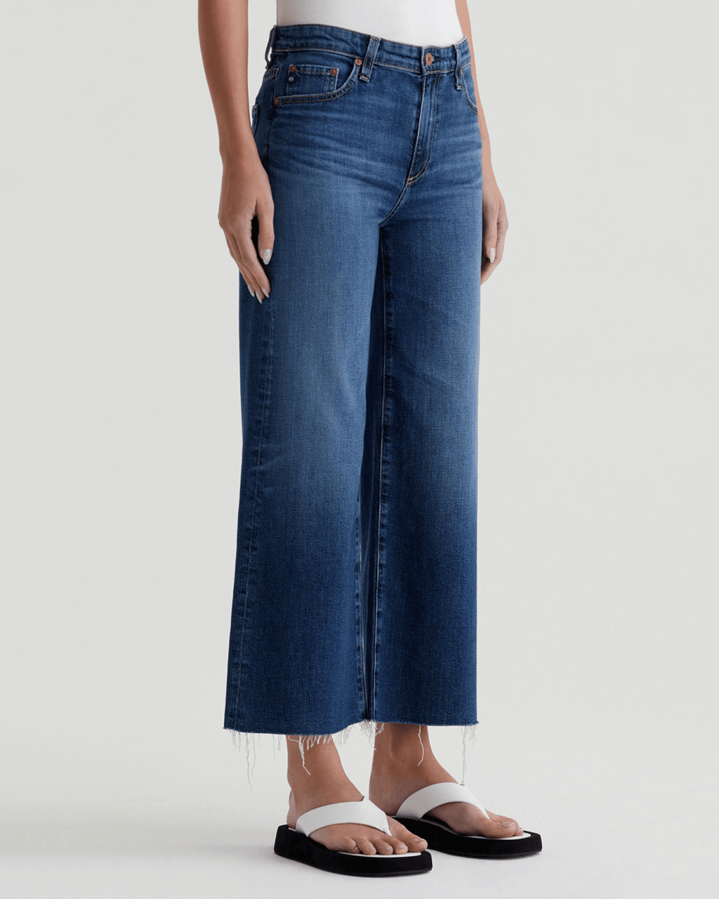 Saige Wide Leg Crop in Plume