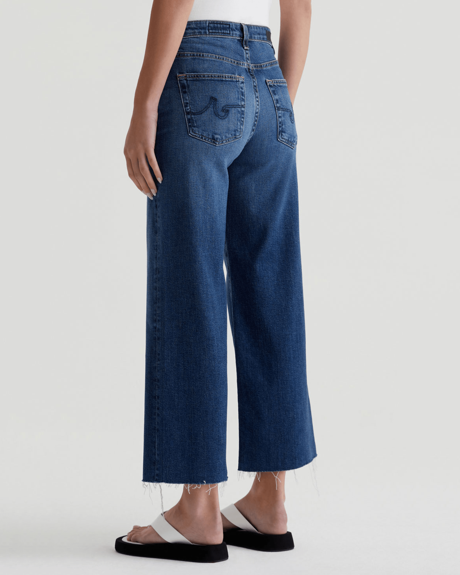 Saige Wide Leg Crop in Plume