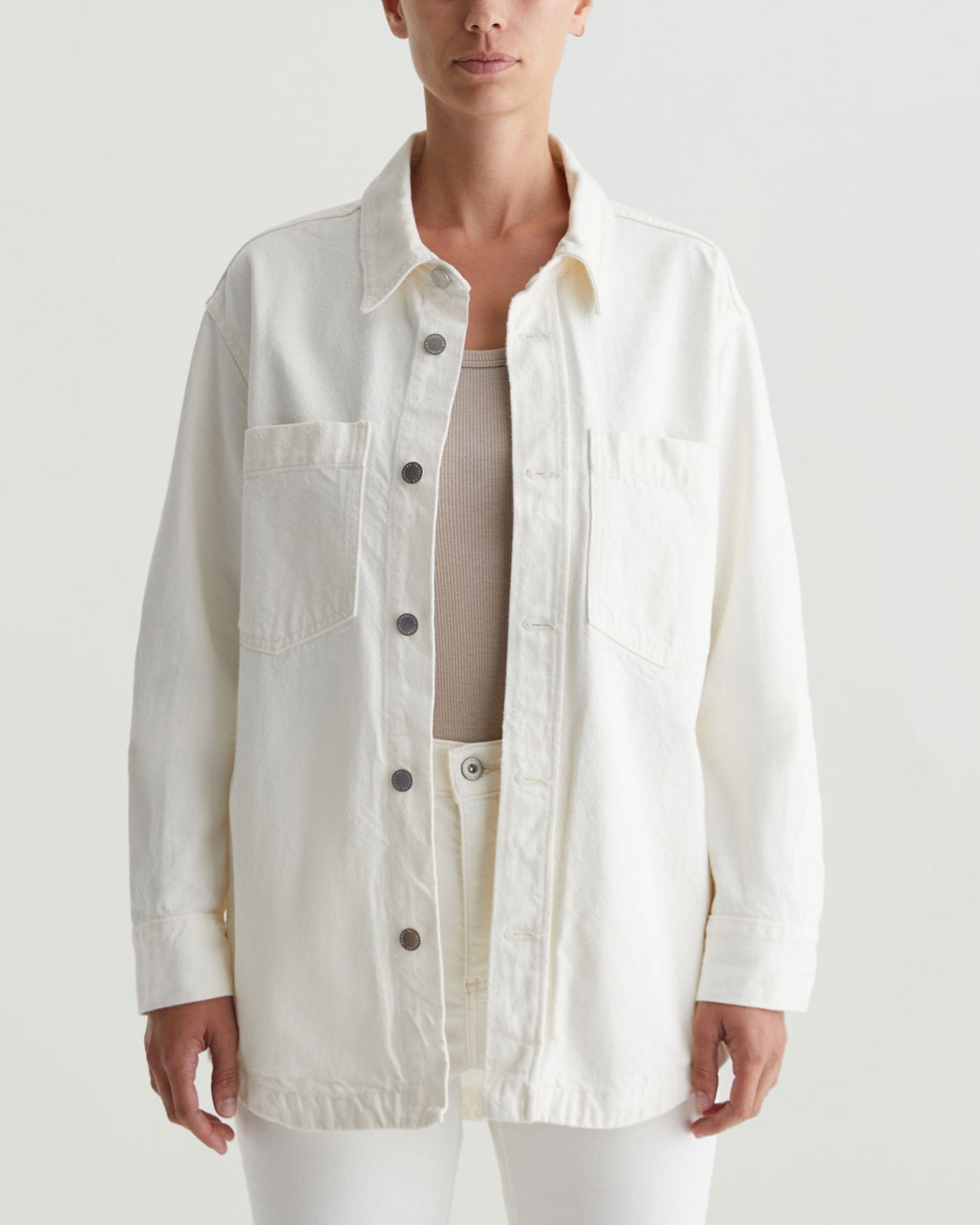 Vita Shacket in Powder Destructed