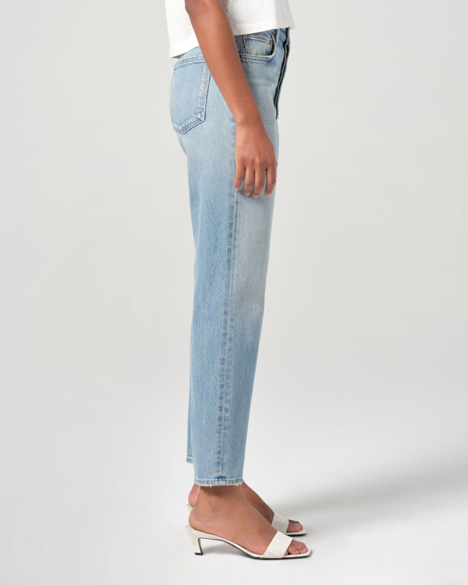 90s Pinch Waist Crop in Ripple
