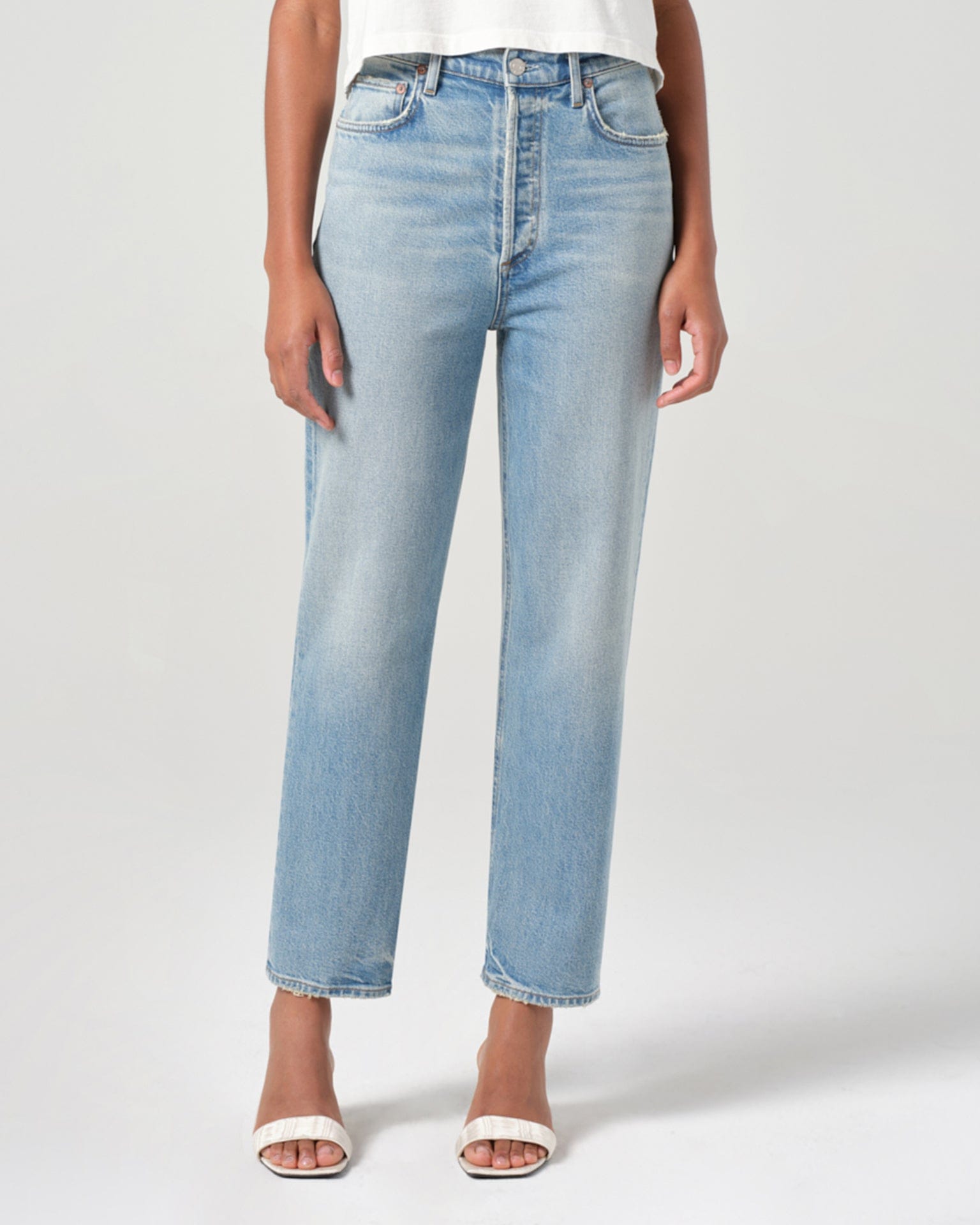 90s Pinch Waist Crop in Ripple