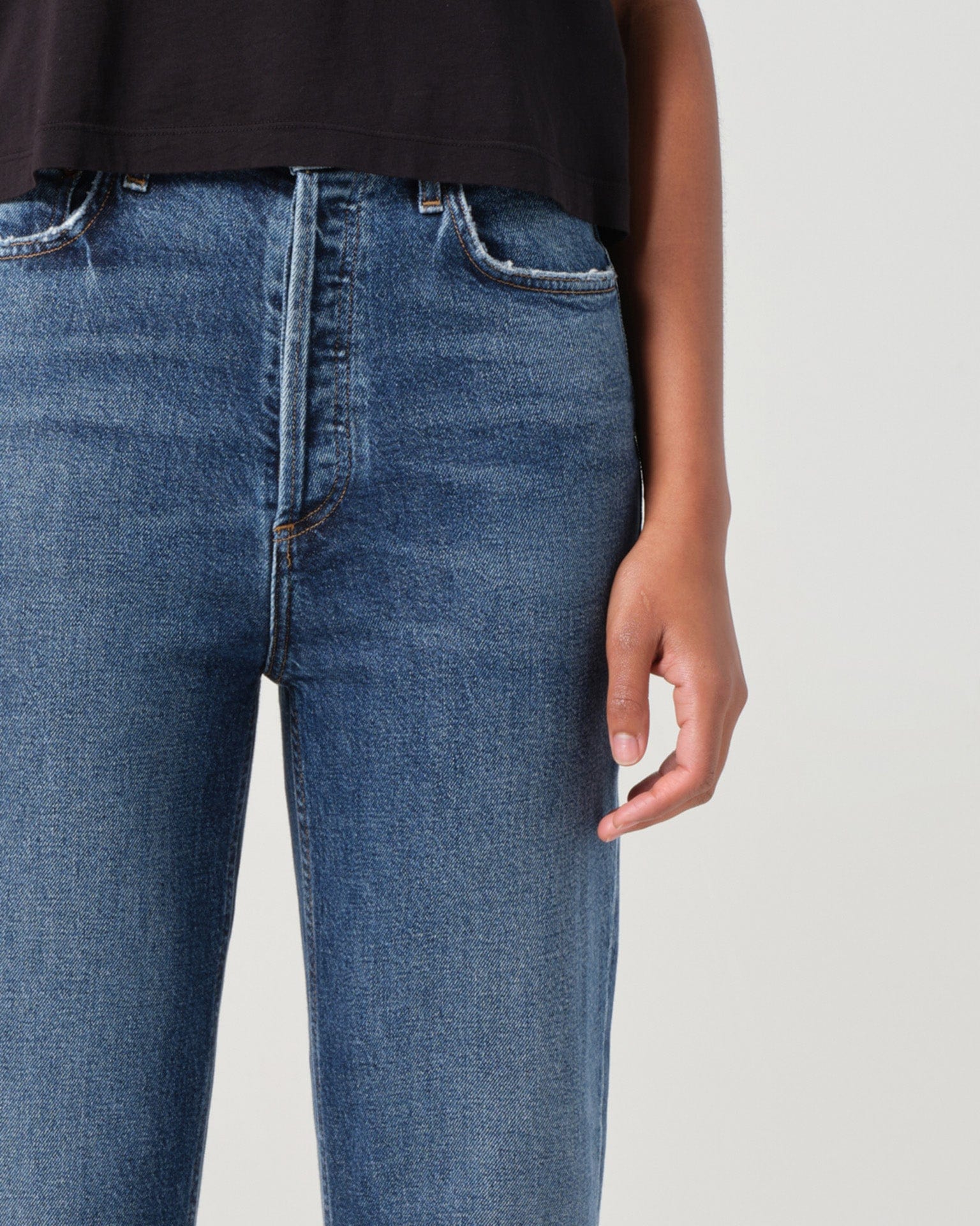 90s Pinch Waist Crop in Solace