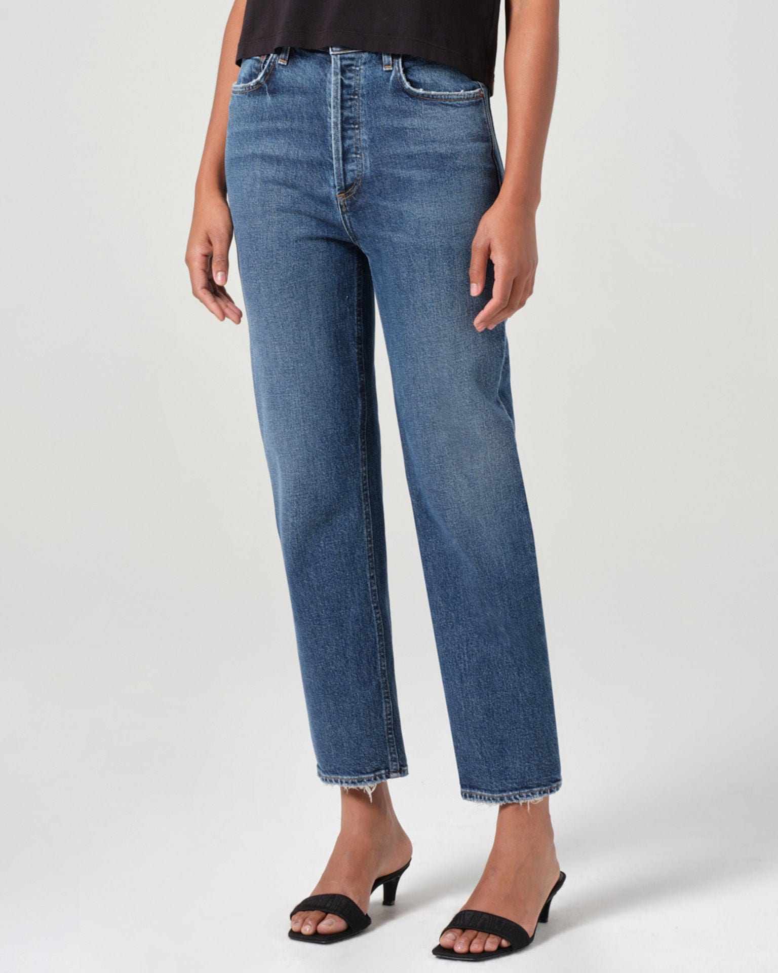 90s Pinch Waist Crop in Solace