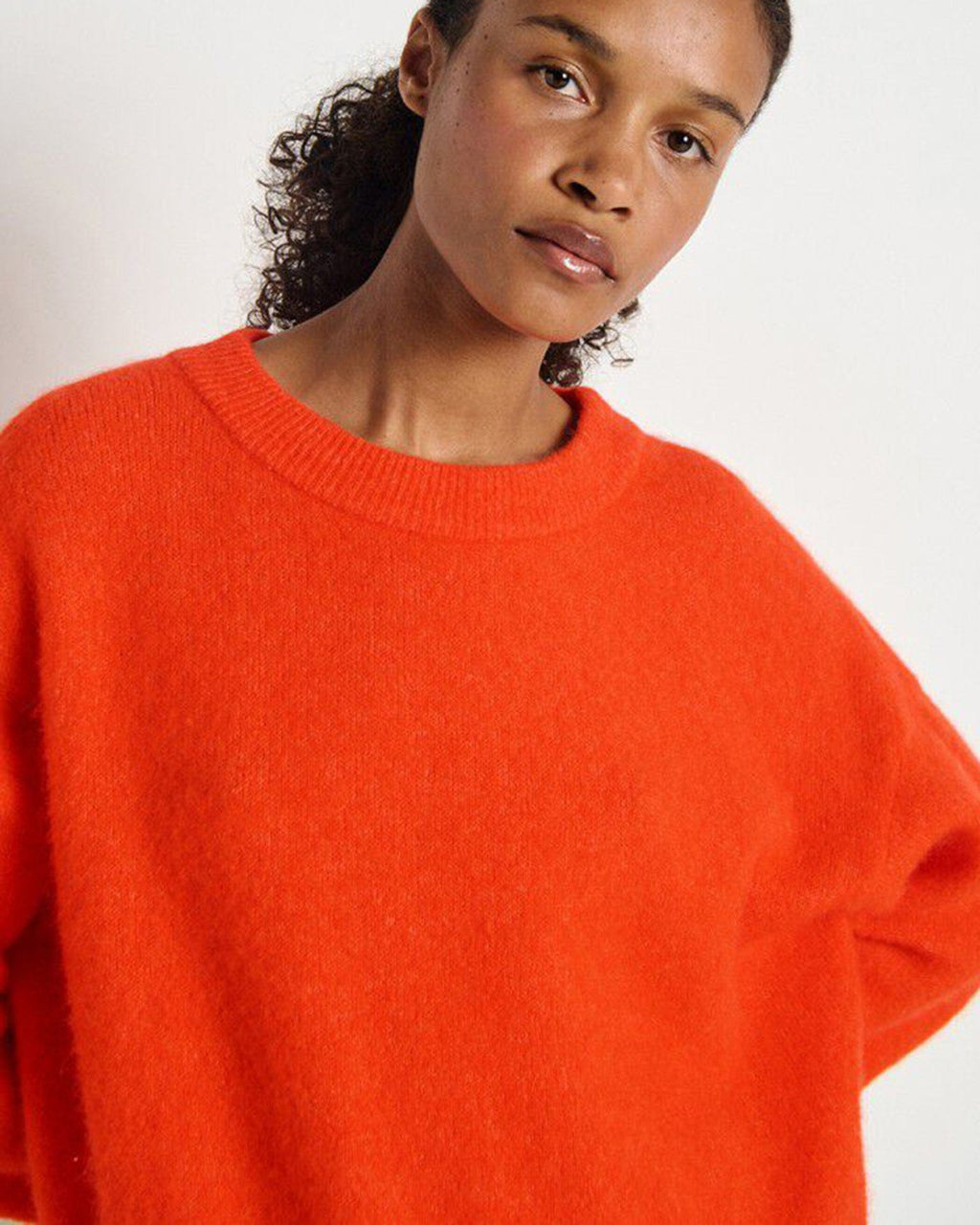 Vito Crewneck Sweater in Gaspacho Chine