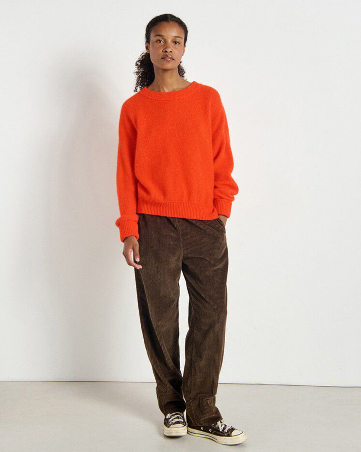 Vito Crewneck Sweater in Gaspacho Chine