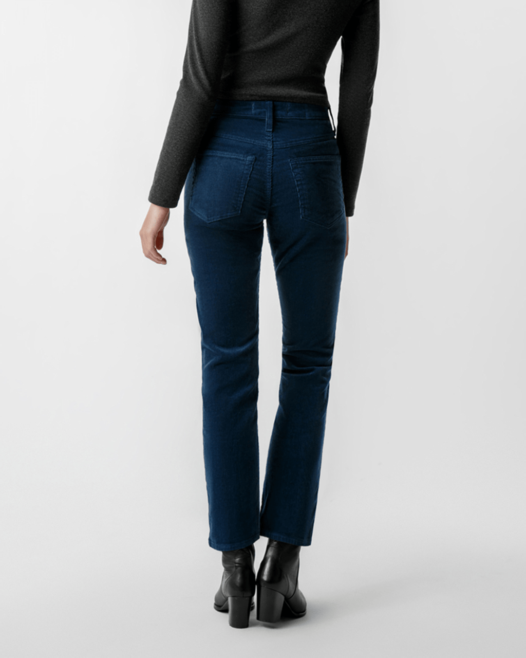 Corduroy Chloe Crop in Neptune
