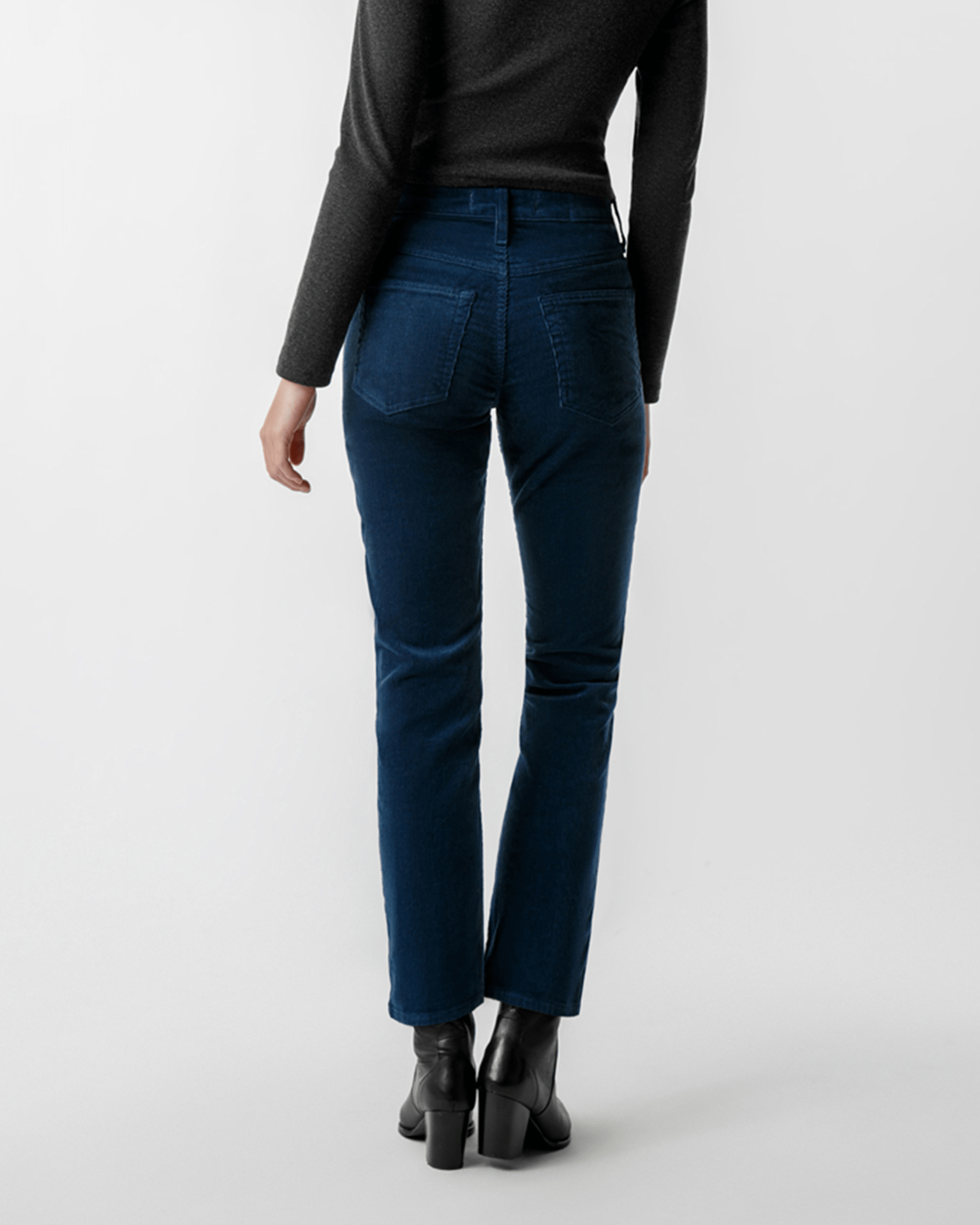 Corduroy Chloe Crop in Neptune