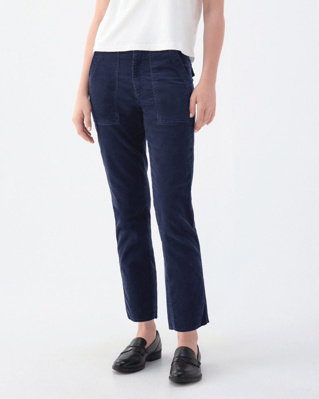 Corduroy Easy Army Trouser in Neptune