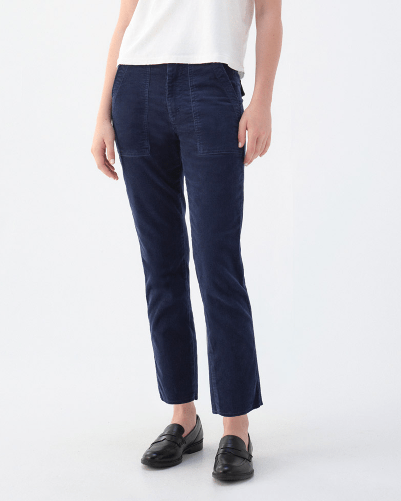 Corduroy Easy Army Trouser in Neptune