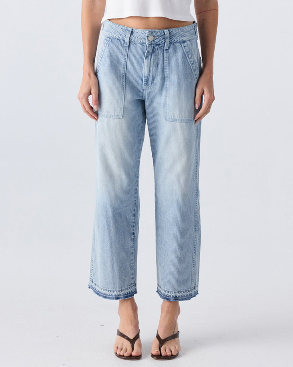 Easy Army Slouch Crop in Enjoy