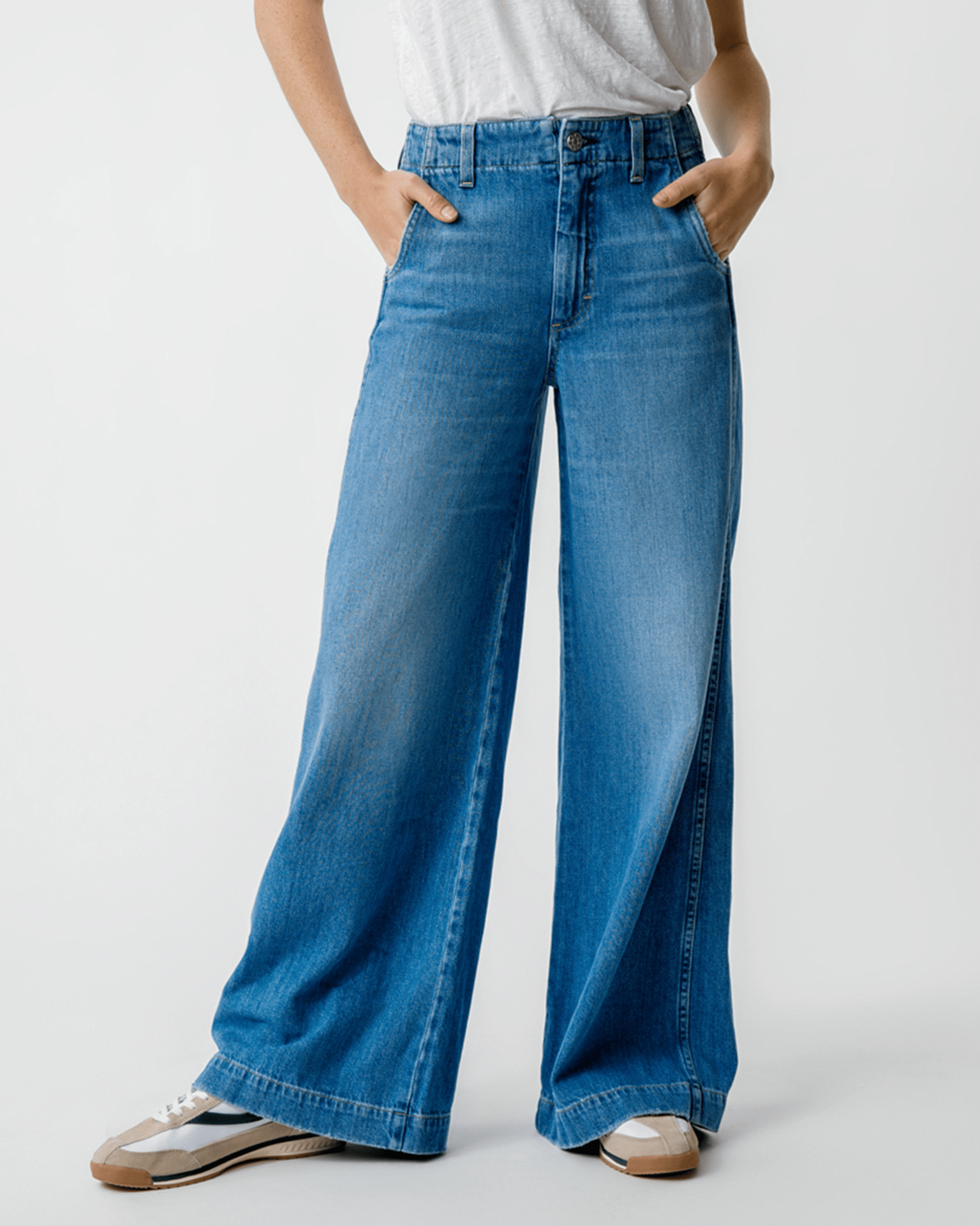 Edith Wide Leg Trouser in Amity