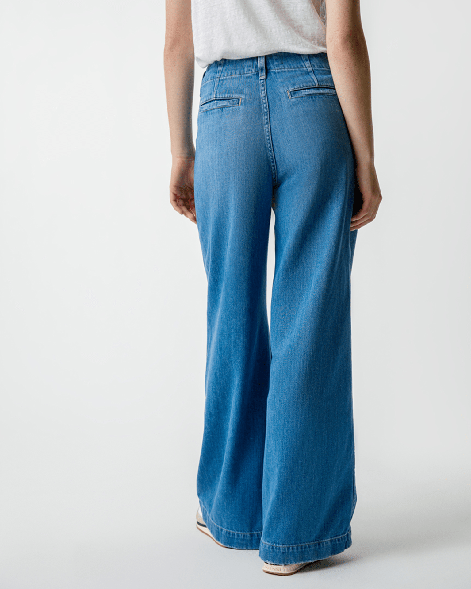 Edith Wide Leg Trouser in Amity
