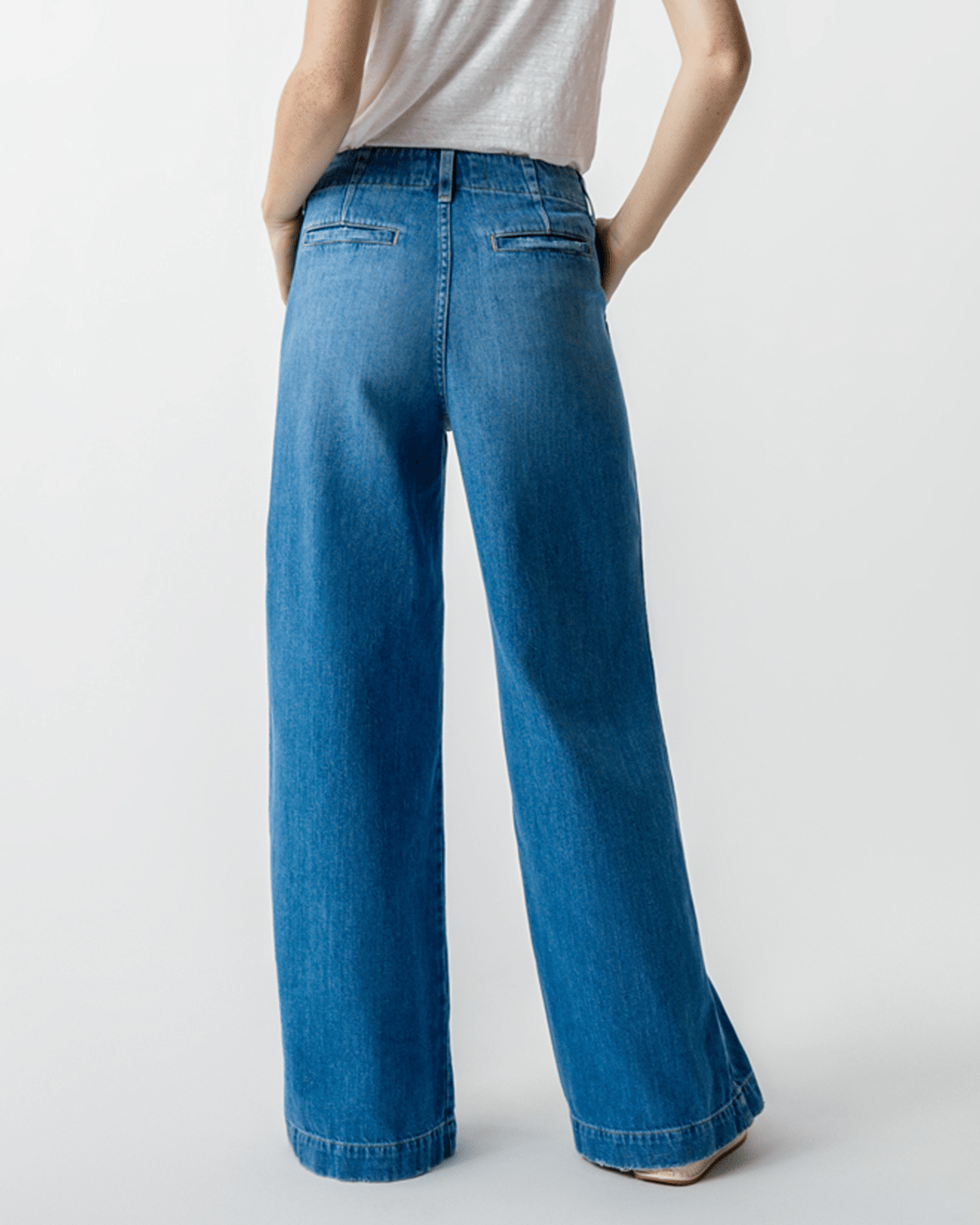 Edith Wide Leg Trouser in Amity