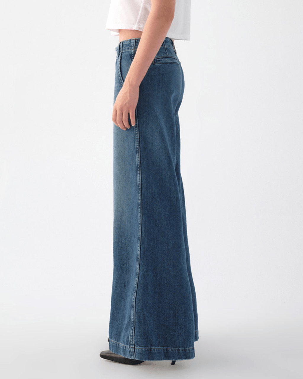 Edith Wide Leg Trouser in Romance