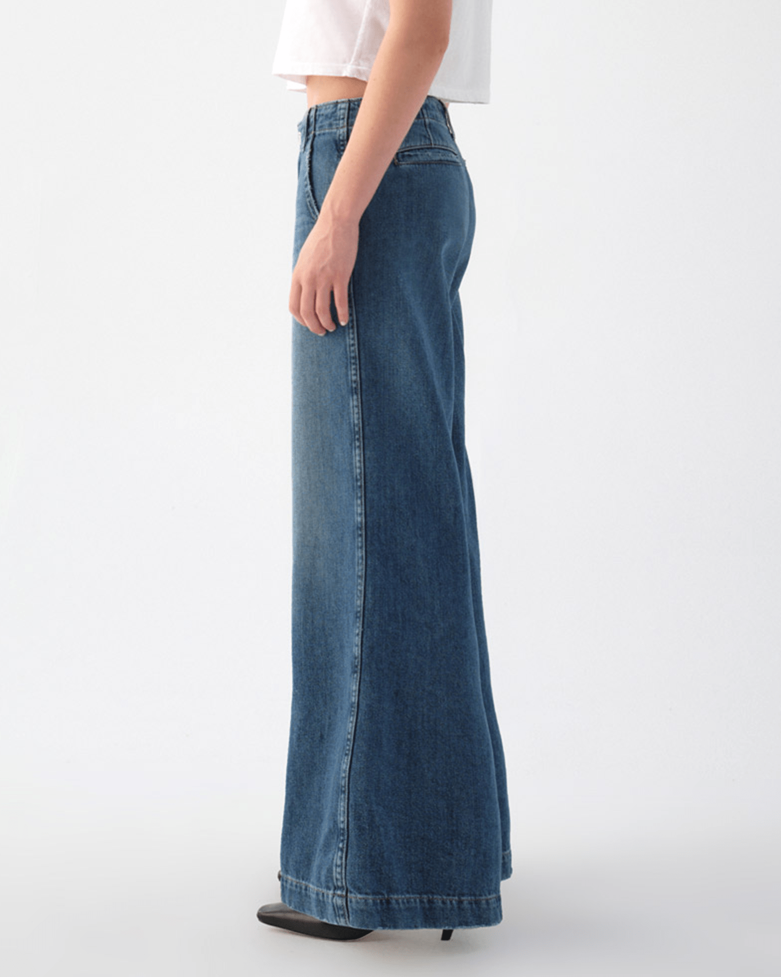 Edith Wide Leg Trouser in Romance