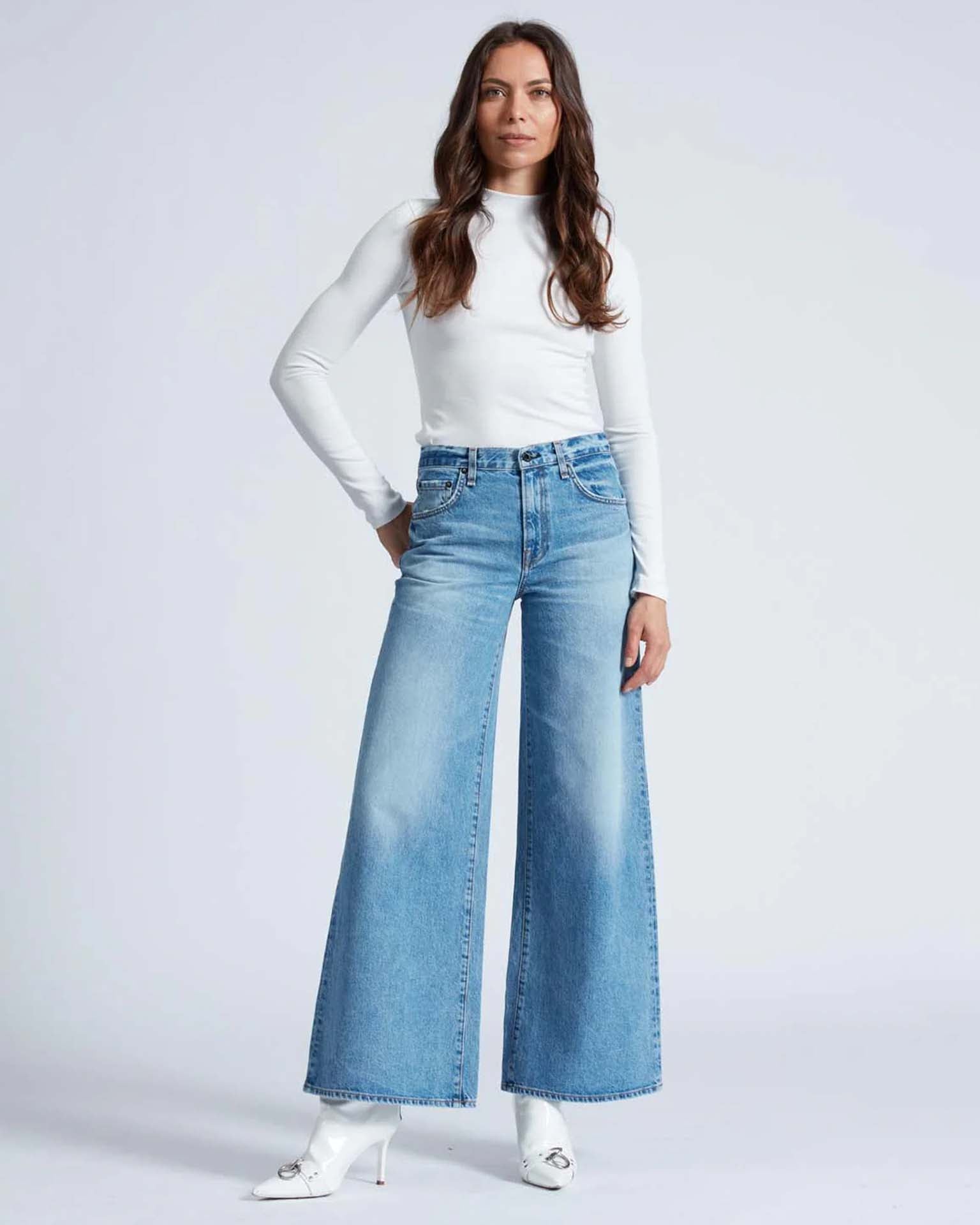 Atomic Wide Leg in Blondie