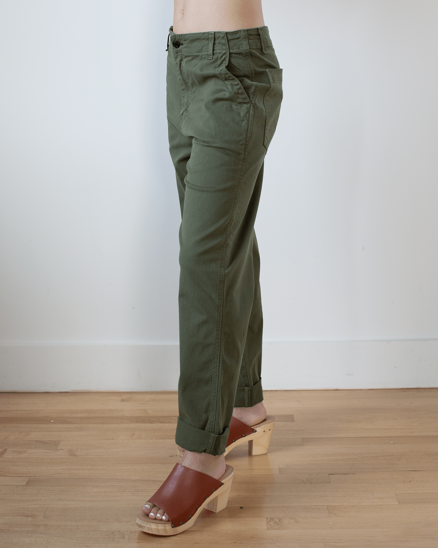 Chino Twill in Fatigue