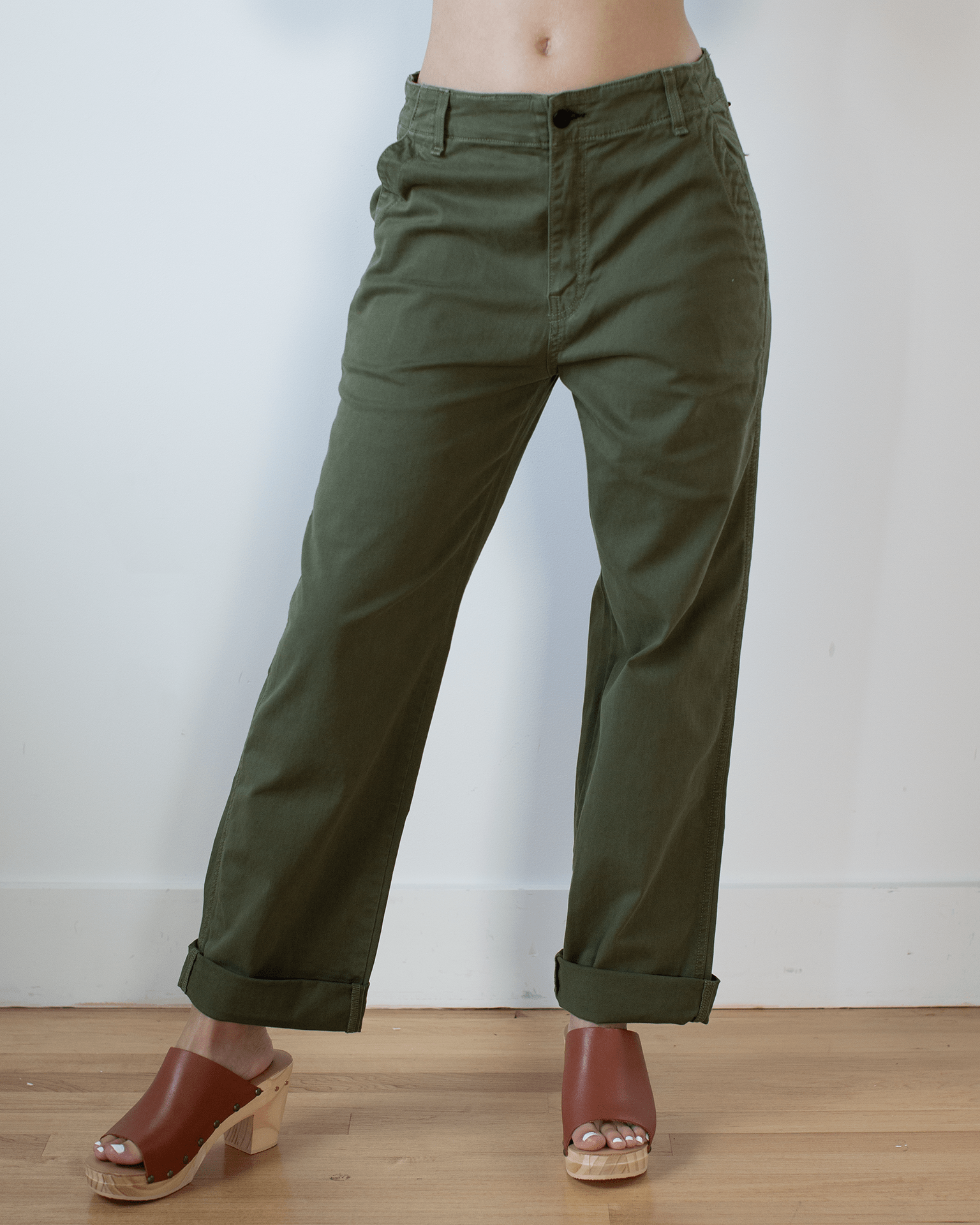 Chino Twill in Fatigue