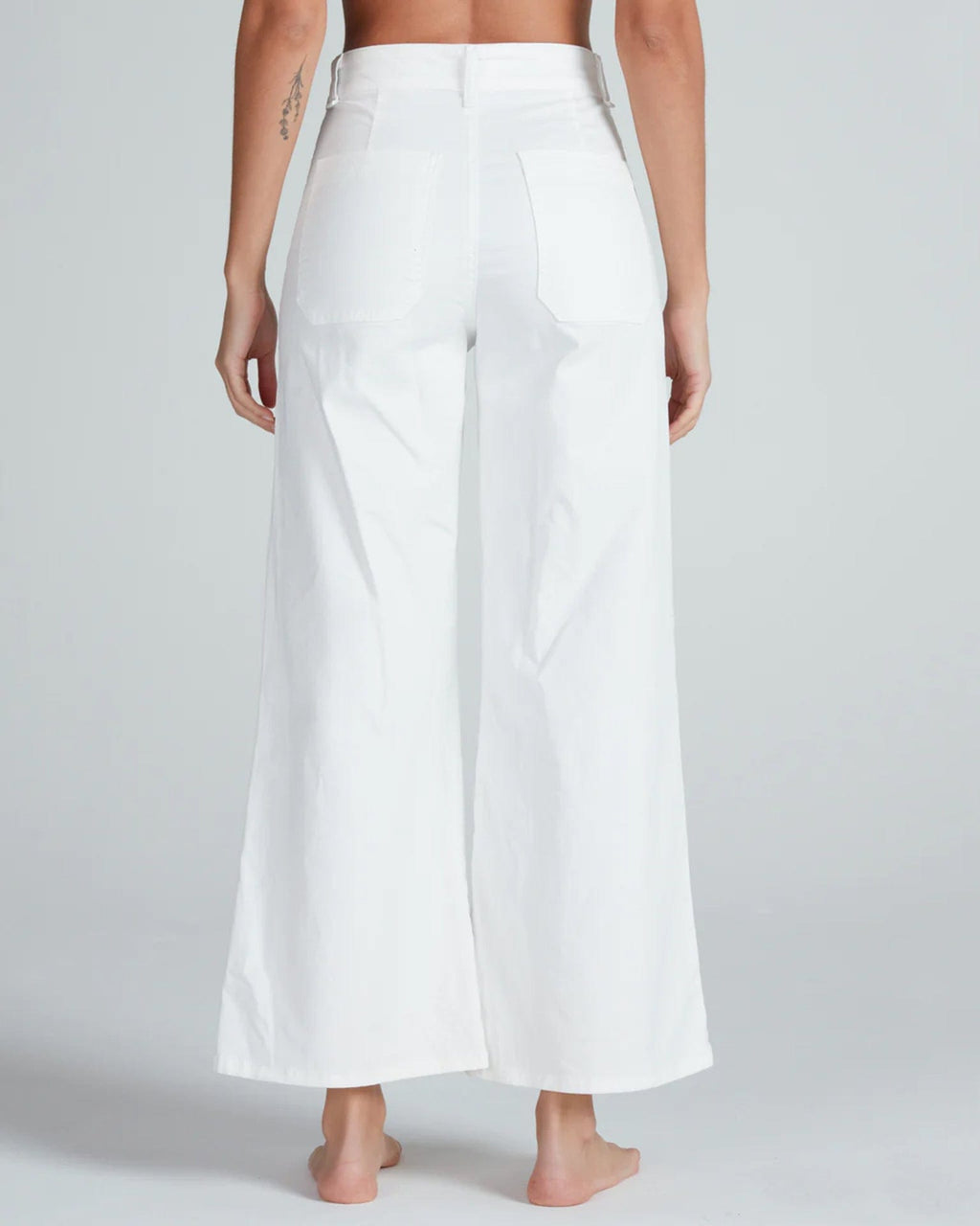 Cropped Sailor Twill in Ivory