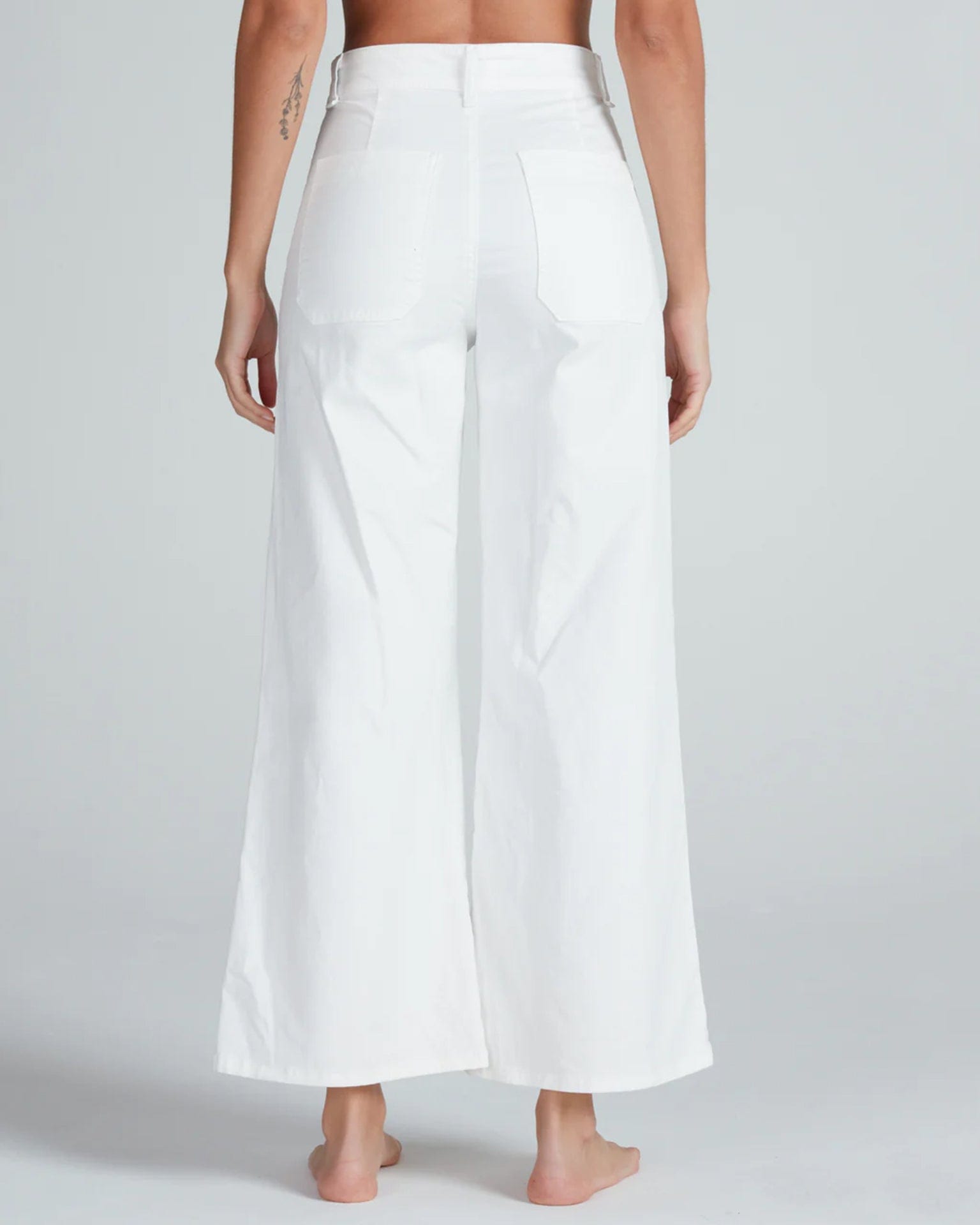Cropped Sailor Twill in Ivory