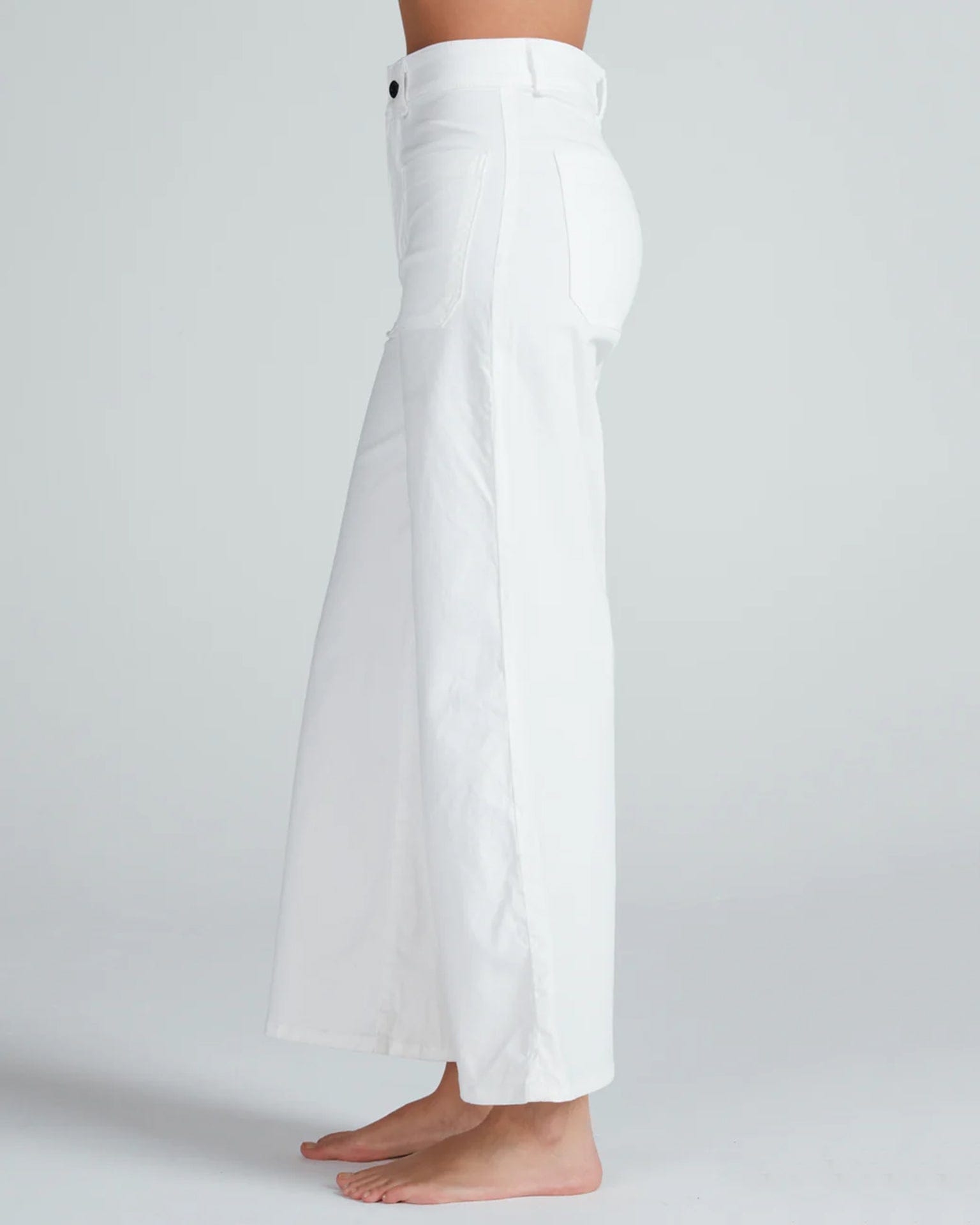 Cropped Sailor Twill in Ivory