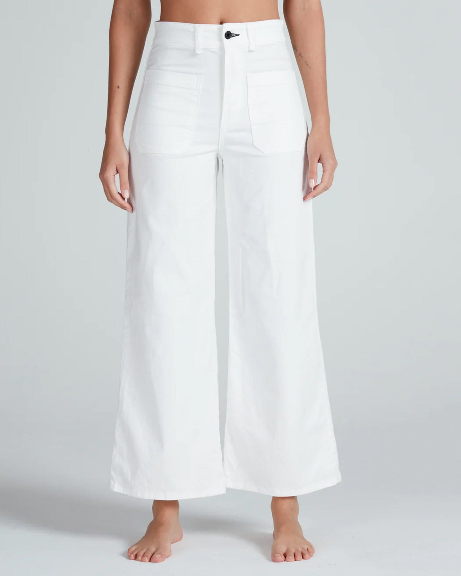 Cropped Sailor Twill in Ivory