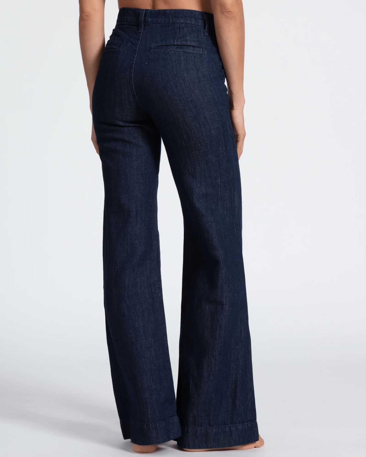 Denim Trouser in Indigo Linen